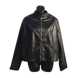 Black Faux Leather Jacket